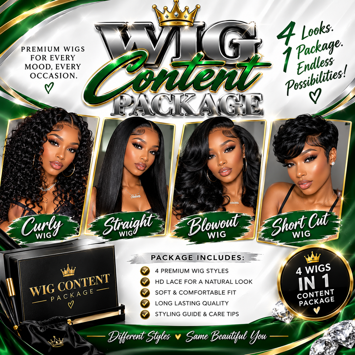 WIG CONTENT PACKAGE