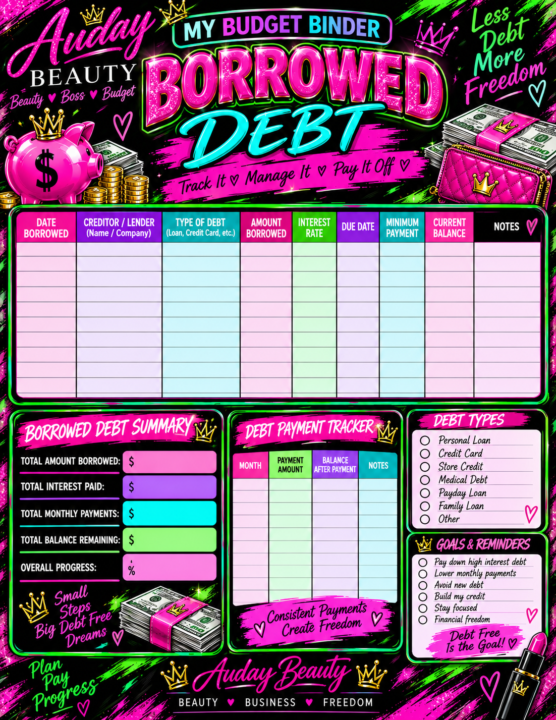 THE BANG BUDGET BINDER