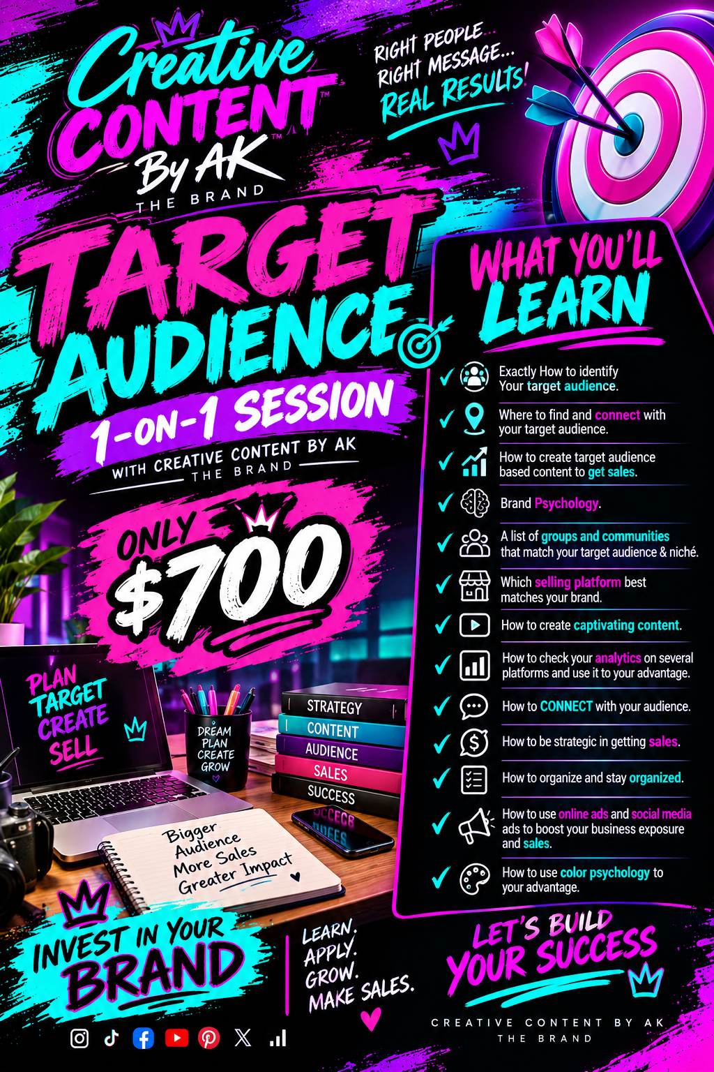TARGET AUDIENCE SESSION 1-on-1
