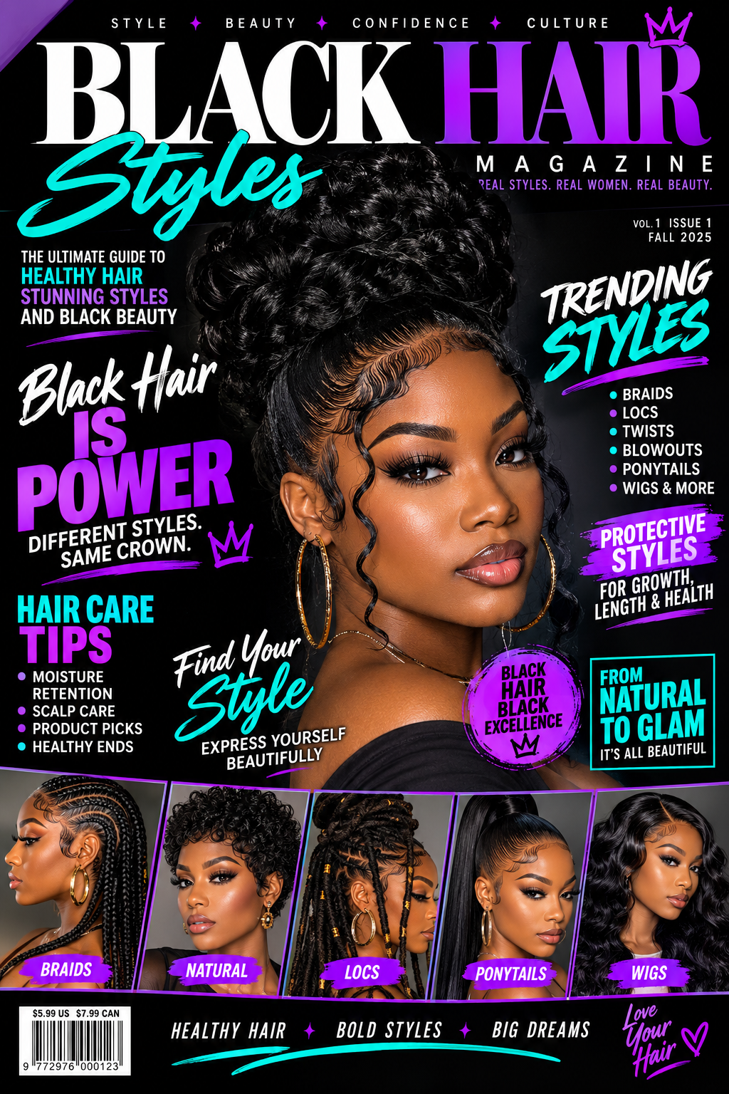 CREATE YOUR VERY OWN HAIR MAGAZINE