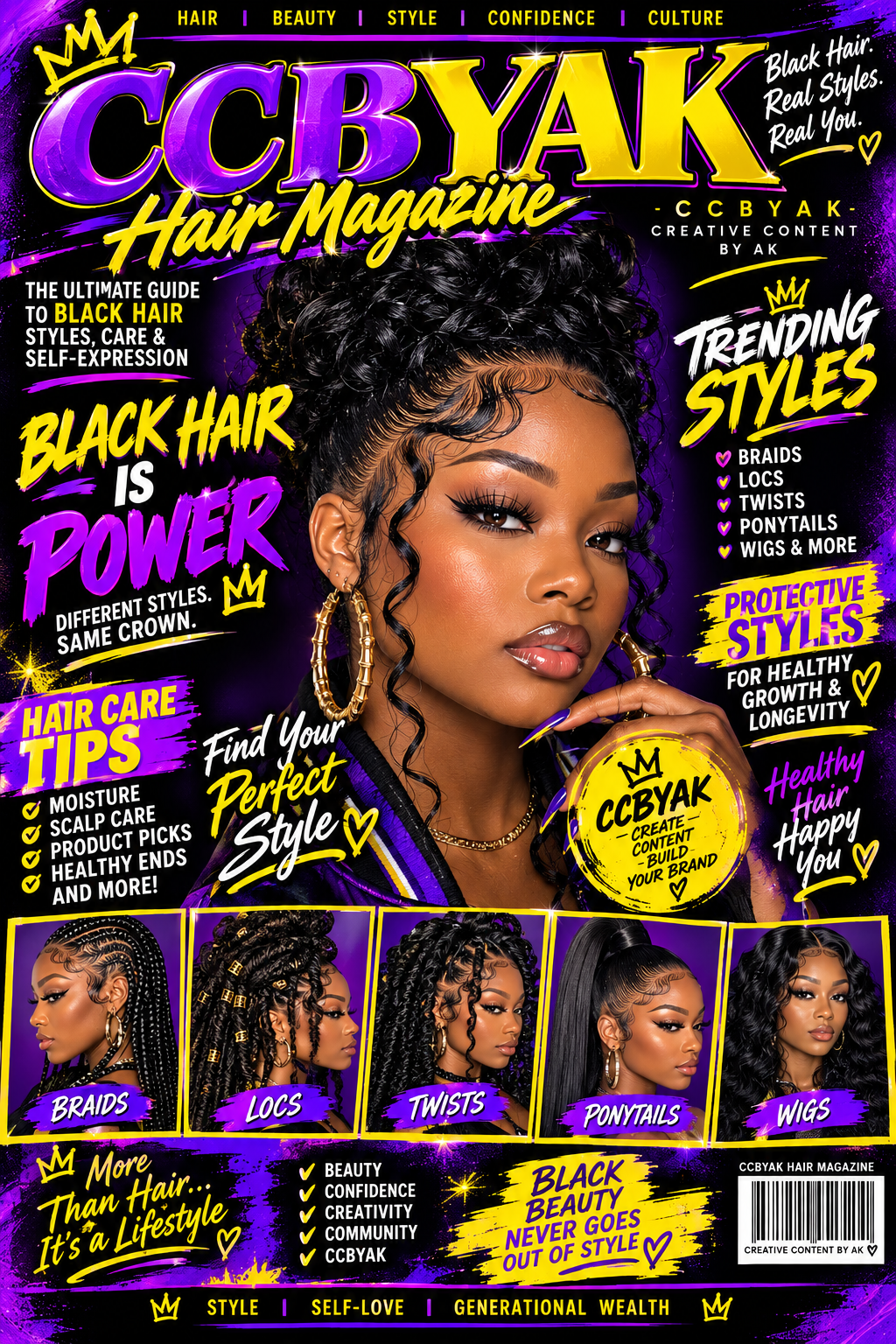 CREATE YOUR VERY OWN HAIR MAGAZINE